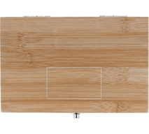 Conjunto de vinho em caixa de Bambu SONOMA